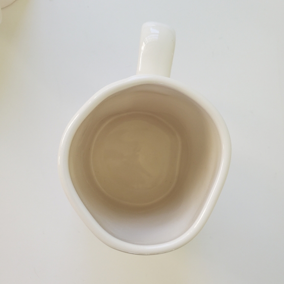 Rae Dunn Christmas By Magenta EGGNOG Black Large Letter LL Farmhouse Ivory Mug - Picture 3 of 4